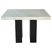 Square Marble Top Dining Table