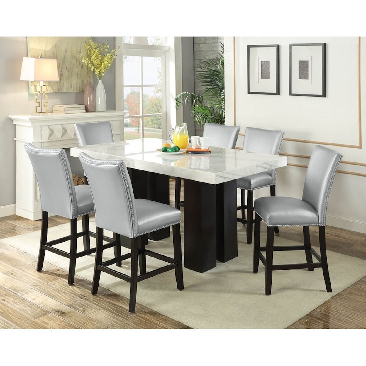 Prime Camila Rectangular Counter Height Table