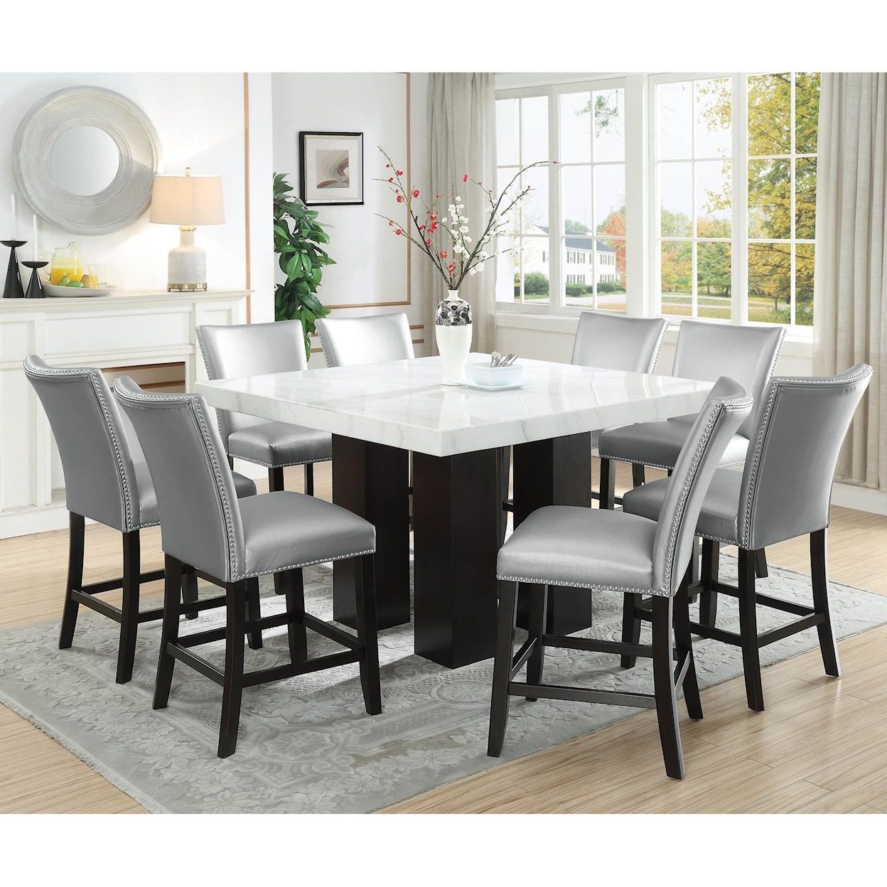 Prime Camila 9 Piece Counter Height Dining Set