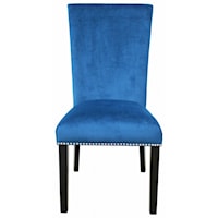 Upholstered Parsons Dining Chair with Nailhead