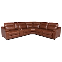 Contemporary Power Reclining 6-Piece Sectional with Power Headrests