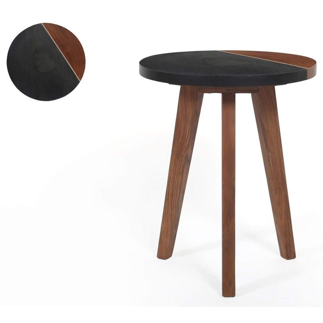 Round Accent End Table