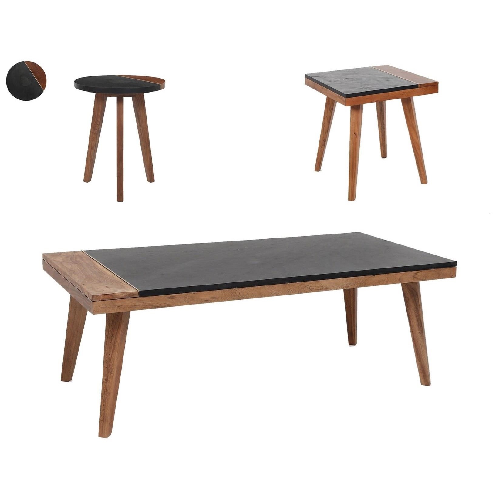 Mid century modern round end 2025 table