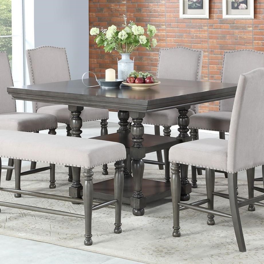 Steve Silver Caswell CW700PT Counter Table Standard Furniture Pub Tables