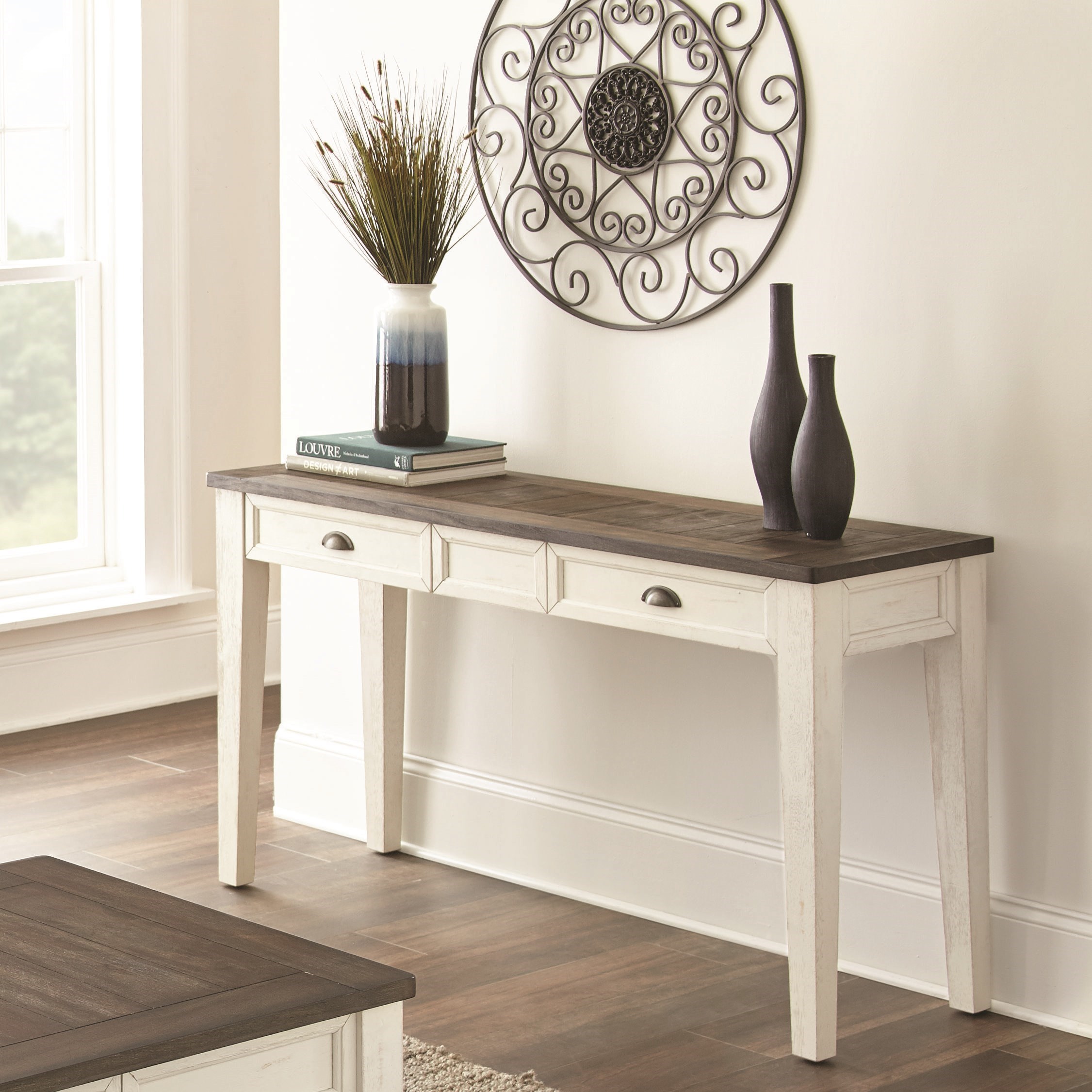 Farmhouse two hot sale tone desk