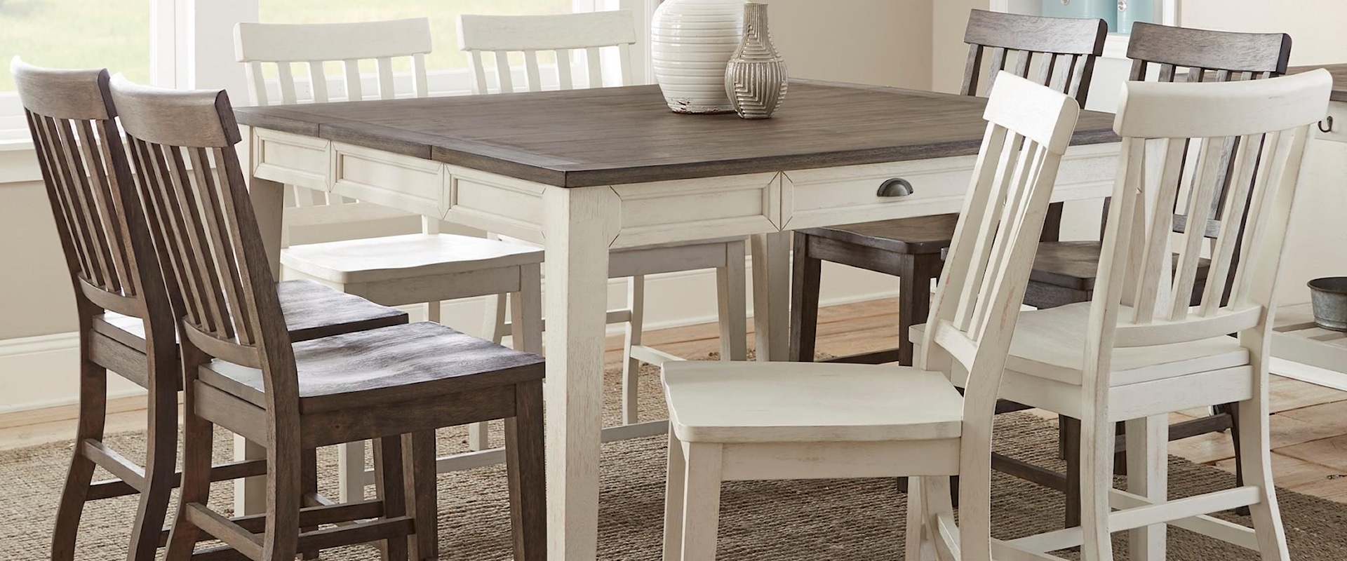9 Piece Counter-Height Table and Chair Set