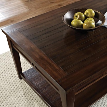 Lift Top Cocktail Table with Casters
