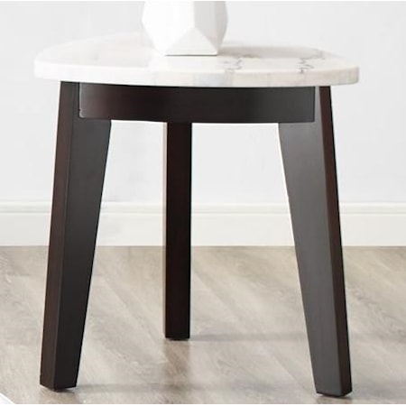 FRANKIE WHITE MARBLE END TABLE |