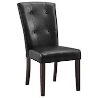 Contemporary Upholstered Side Chair with Memory Foam Seat