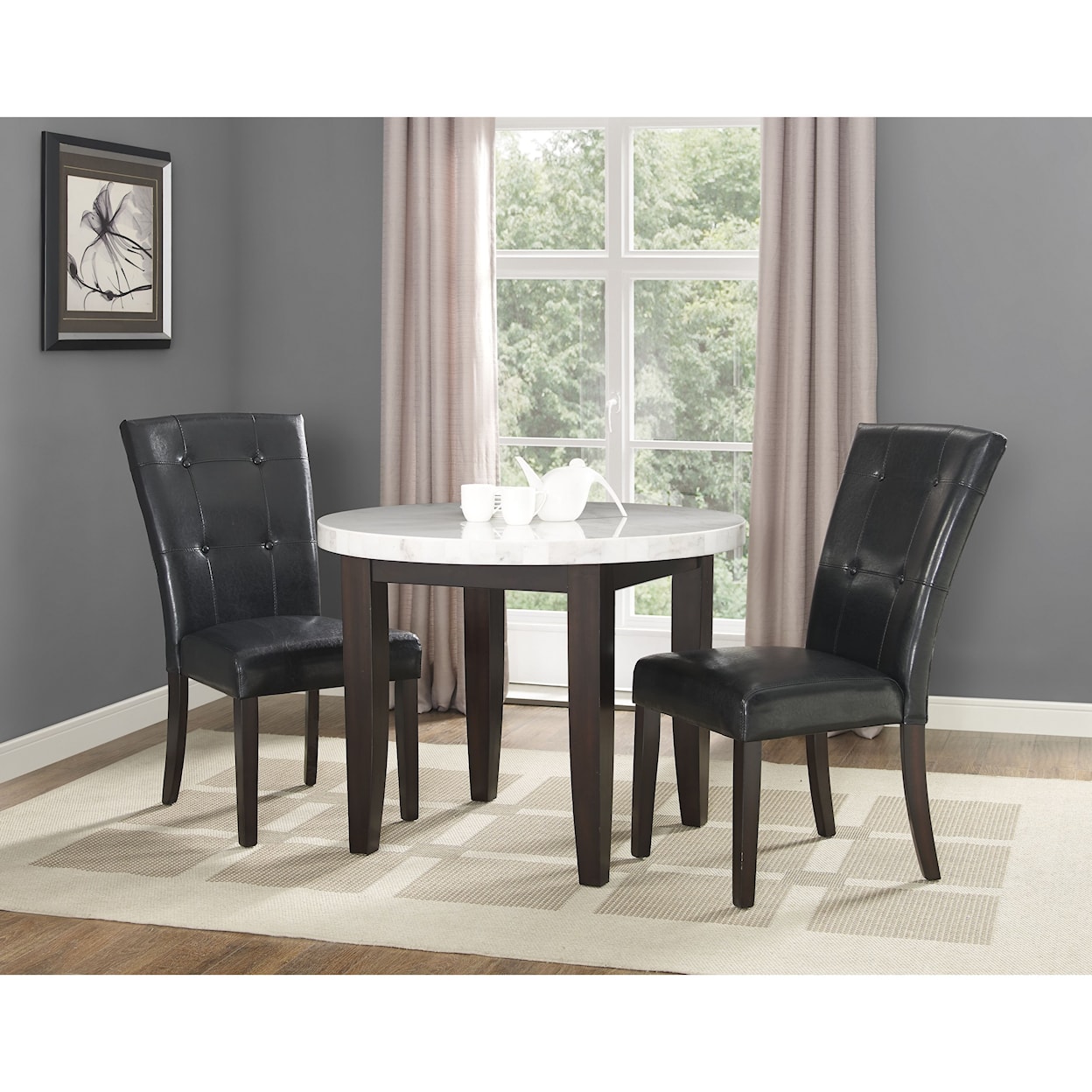 Prime Francis 3 Piece Table and Chair Set