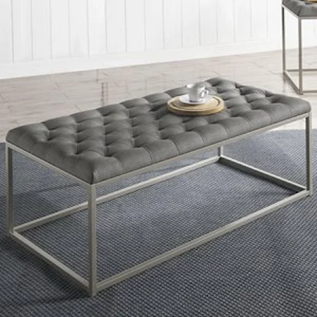 Tufted Upholstered Cocktail Table