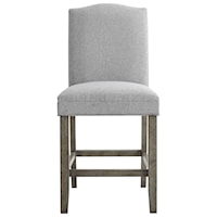 Transitional Upholstered Counter Height Chair with