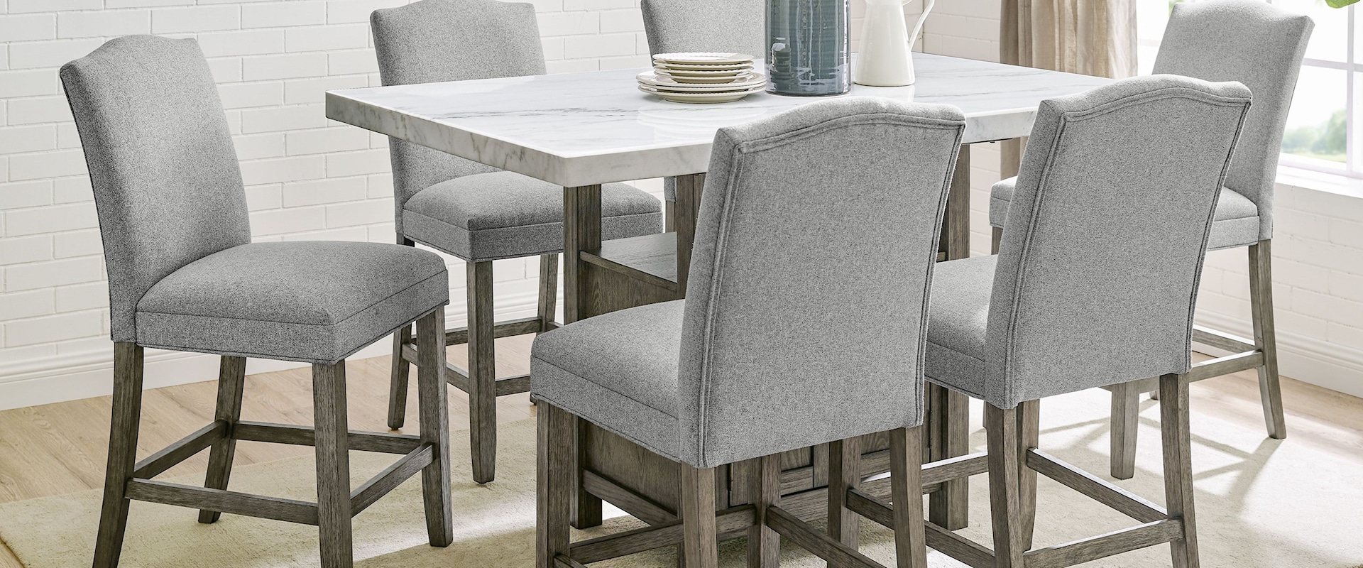 7-Piece Counter Height Dining Set