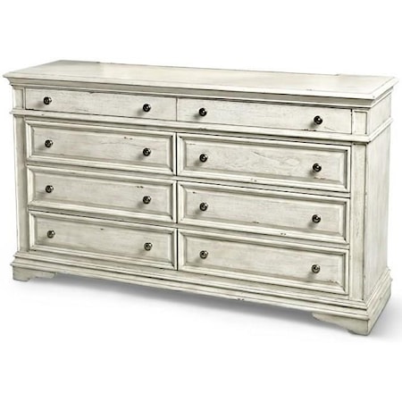 HIGH POINT WHITE DRESSER |