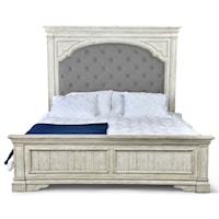 HIGH POINT WHITE KING BED |