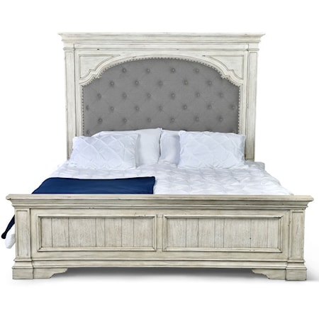 HIGH POINT WHITE KING BED |