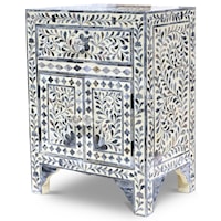 Contemporary Fowler Accent Cabinet with Decorative Case