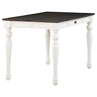 Joana Farmhouse Two-Tone Counter Height Table