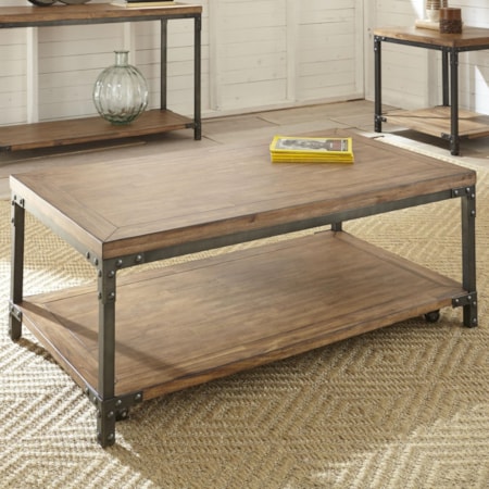 Cocktail Table with Casters