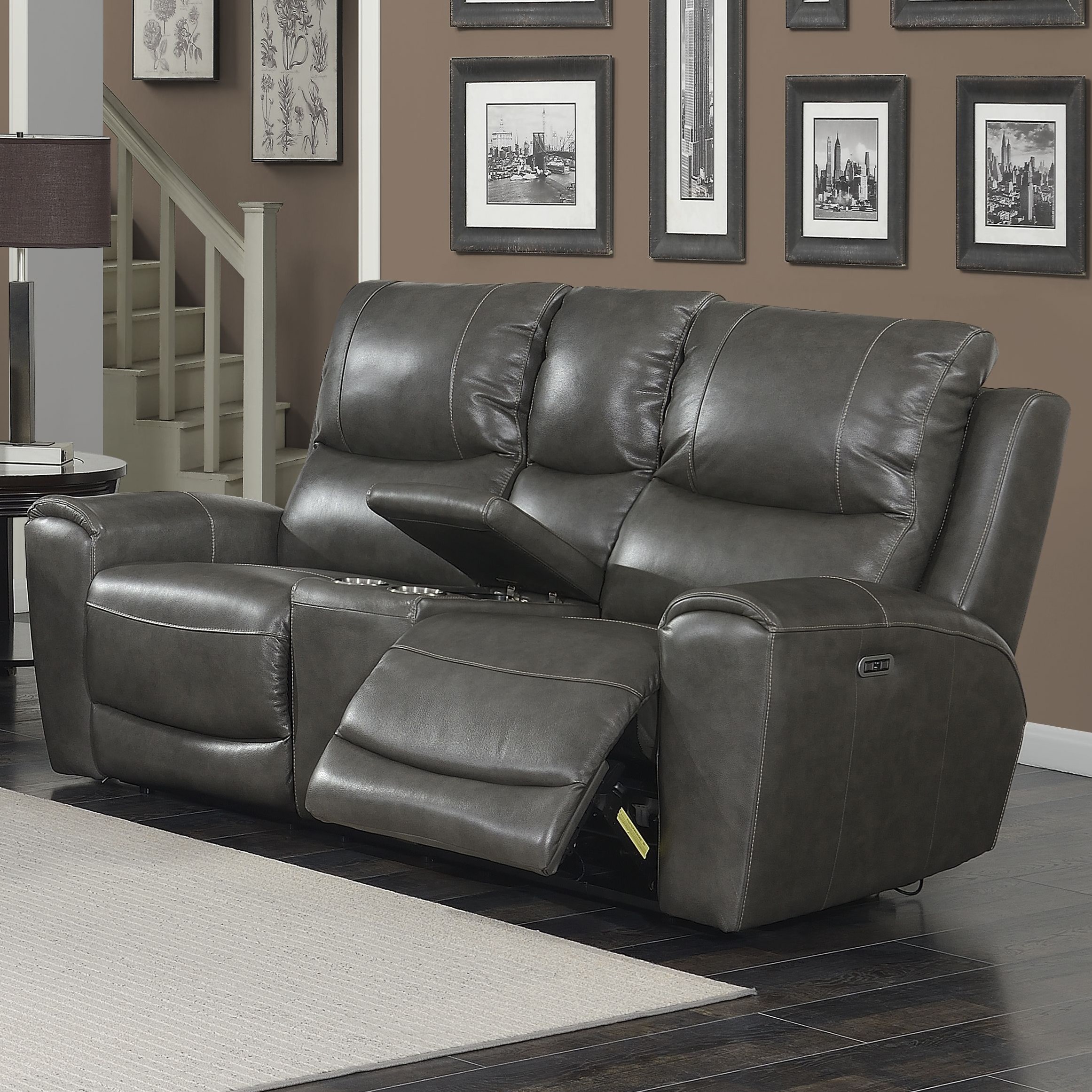 Power Recliner Loveseat w/ Console