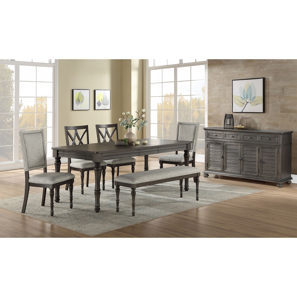 Steve Silver Linnett Formal Dining Room Group