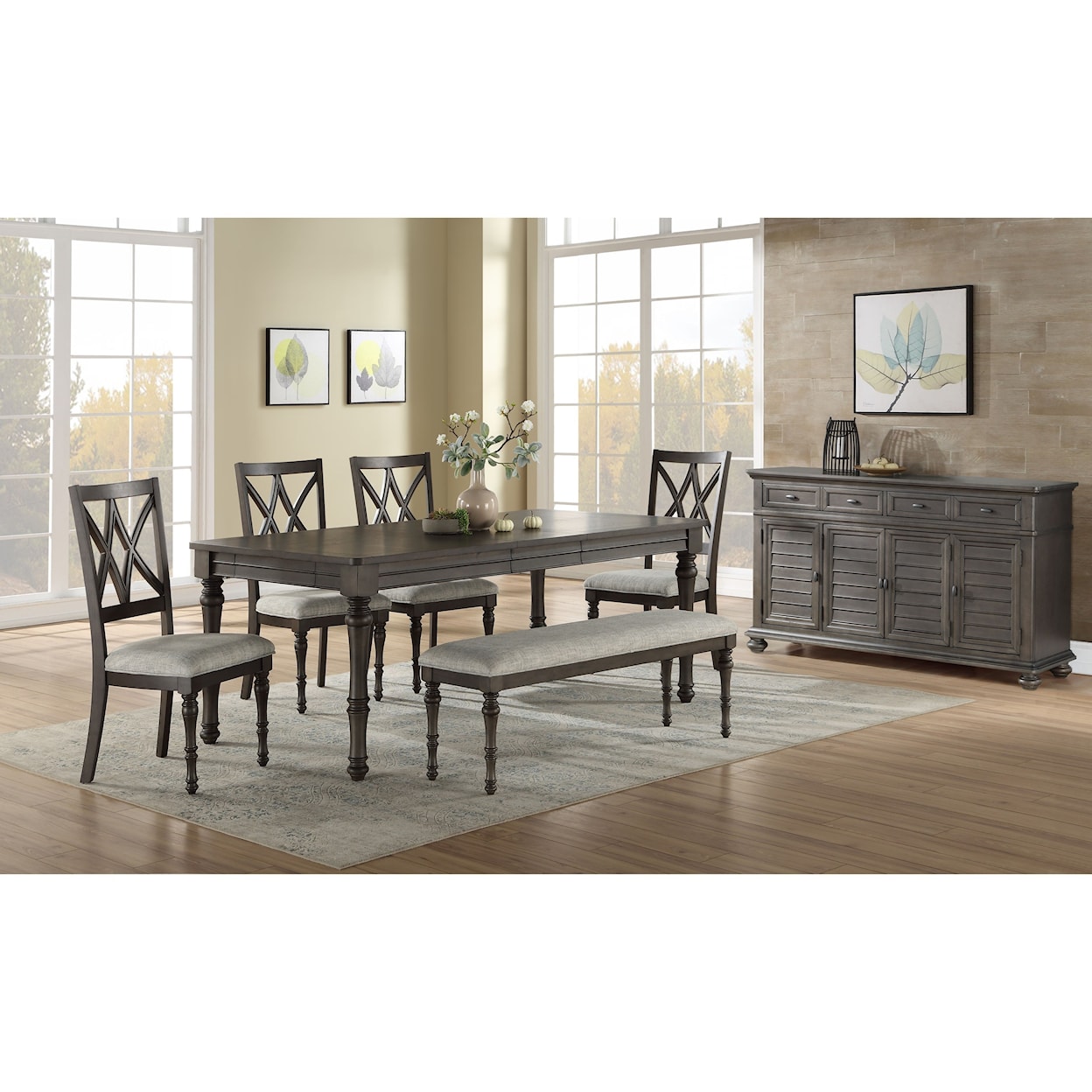 Steve Silver Linnett Formal Dining Room Group