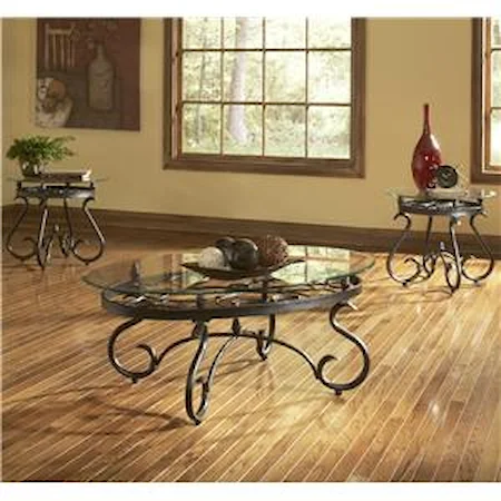 Traditional 3-Pack Occasional Table Set