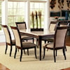 Steve Silver Marseille 7-Piece Marble Top Dining Set