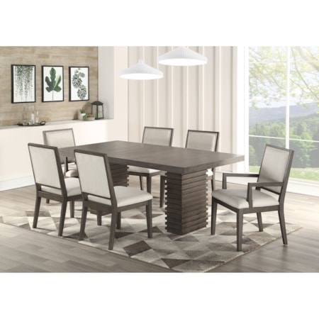 7 Piece Dining and Chair Set
