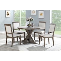 5 Piece Round Table and Chair Set