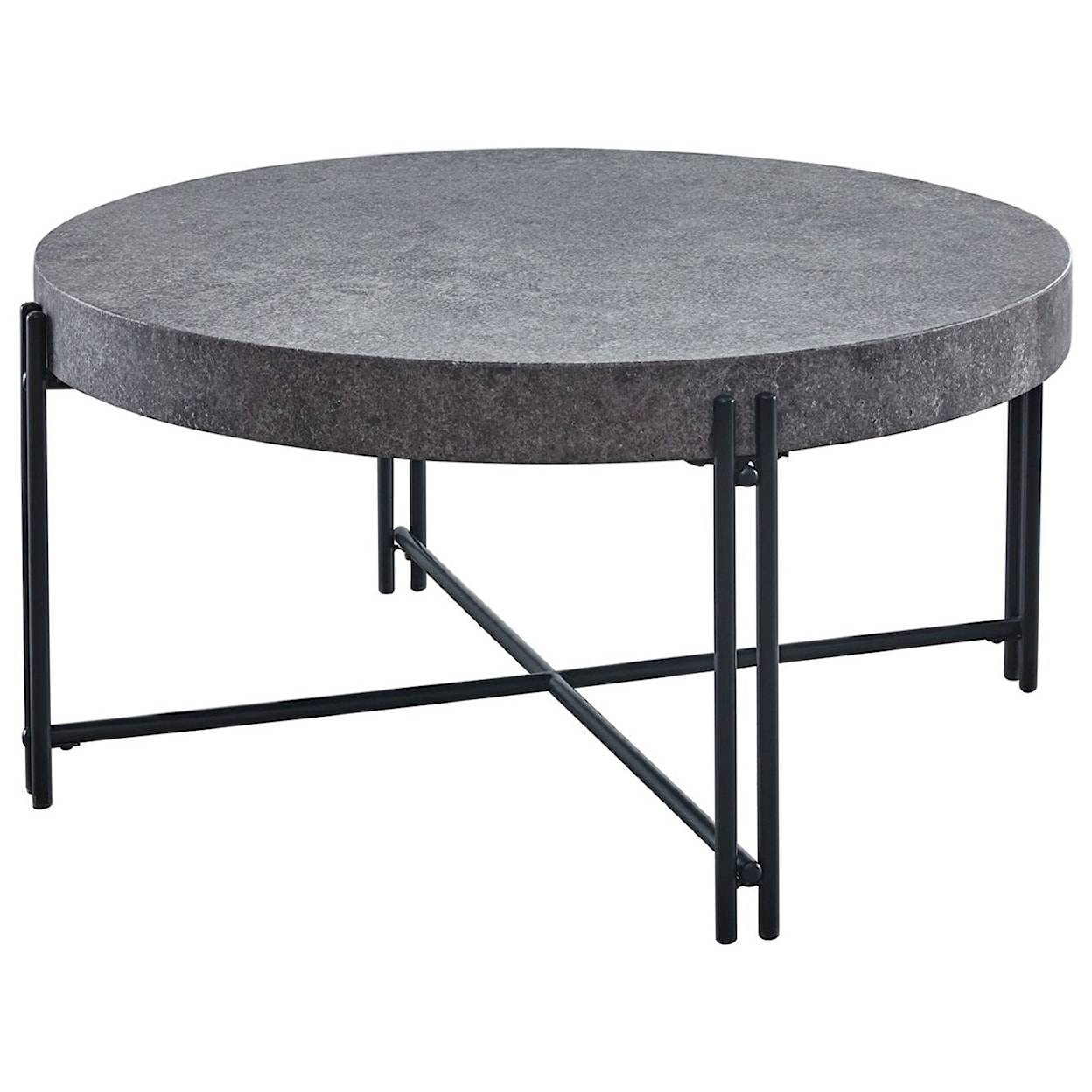 Steve Silver Morty MORTY GREY ROUND COCKTAIL TABLE |