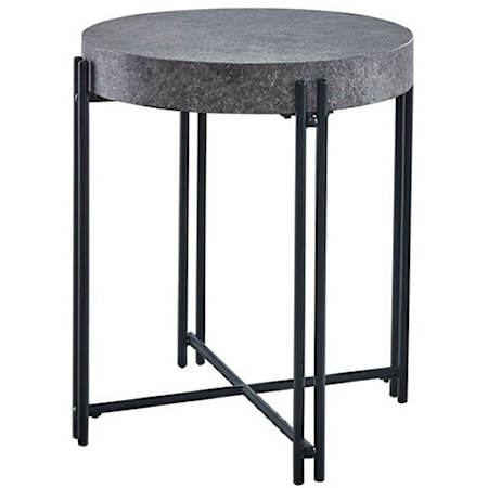 MORTY GREY END TABLE |