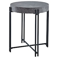 MORTY GREY END TABLE |