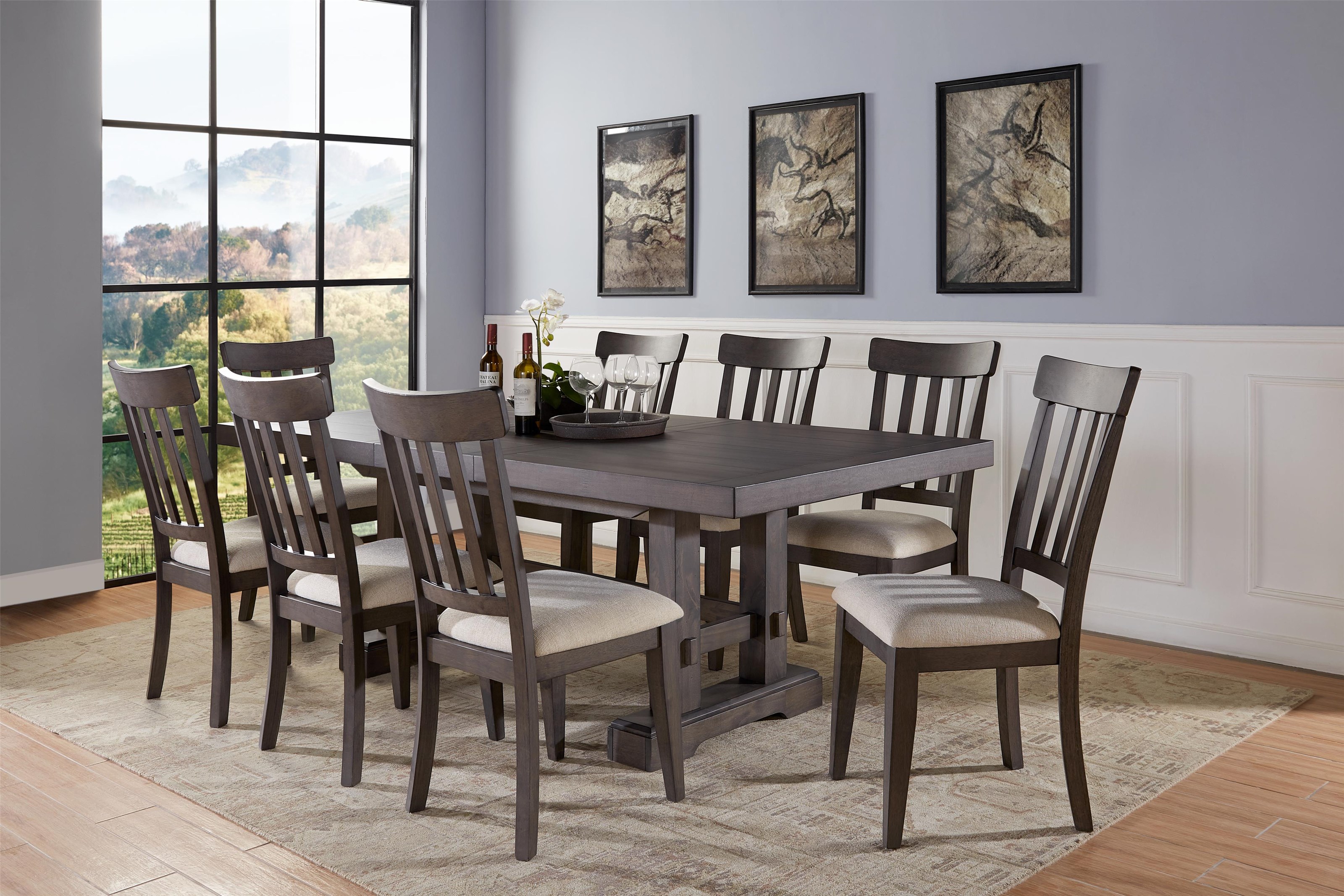 Steve Silver Riverdale 390385106 Rustic 5 Piece Dining Table Set