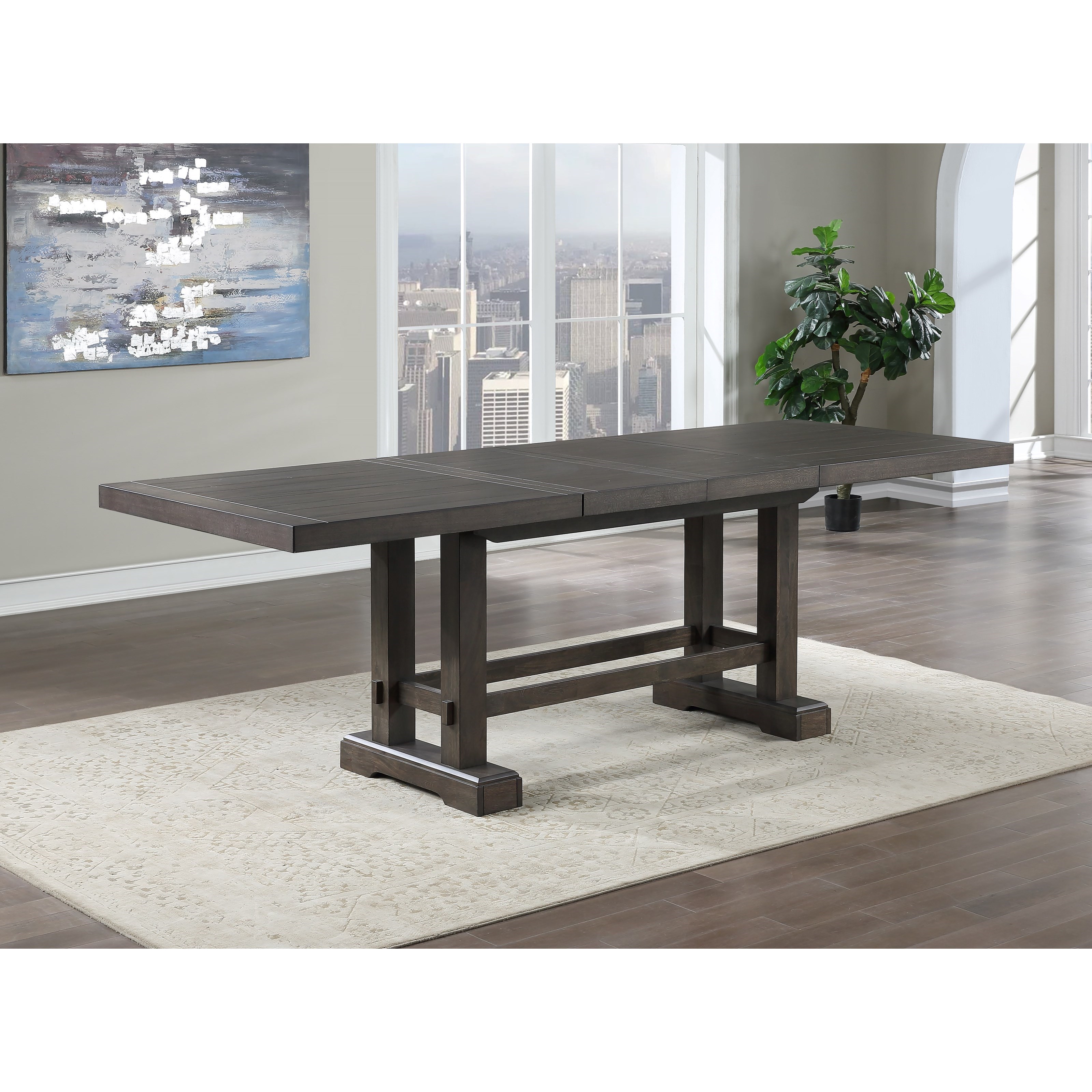 Steve Silver Napa Contemporary Counter Height Table with Leaves