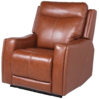 Contemporary Power Recliner with Power Headrest