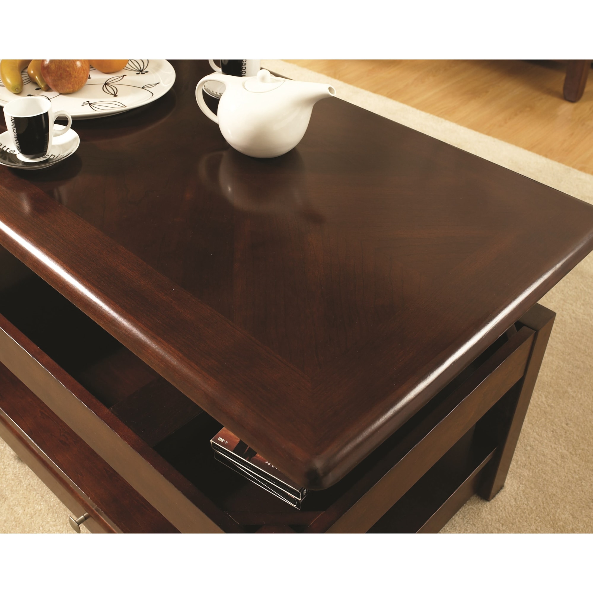 Steve Silver Nelson NL300CLC LiftTop Cocktail Table with drawer Van Hill Furniture Cocktail