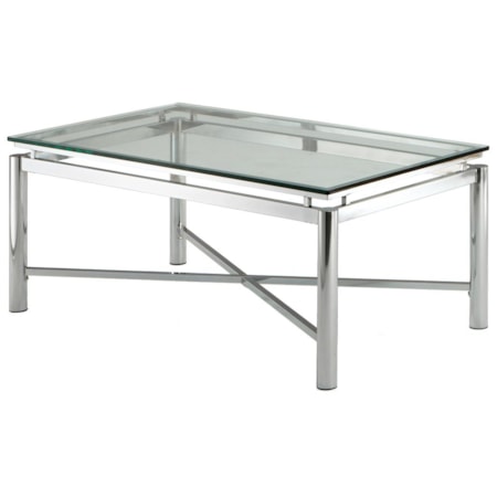 Glass Top Cocktail Table