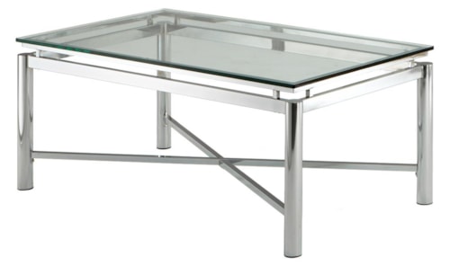Glass Top Cocktail Table