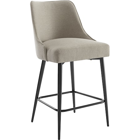 Contemporary Upholstered Counter Chair