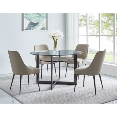 Contemporary 5 Piece Dining Set