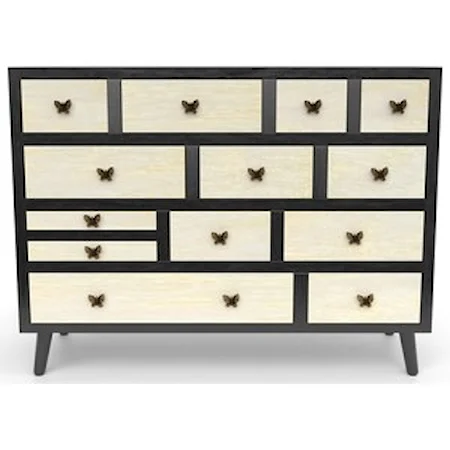 Relaxed Vintage 13-Drawer Sideboard
