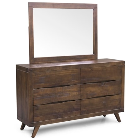 Dresser and Mirror Combination