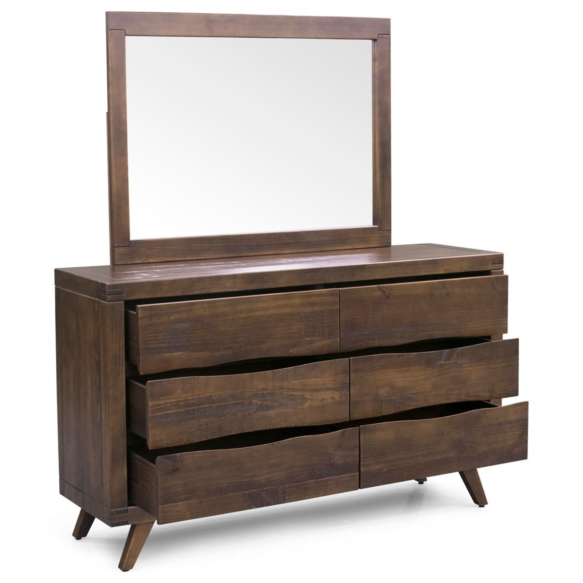 Dresser and Mirror Combination