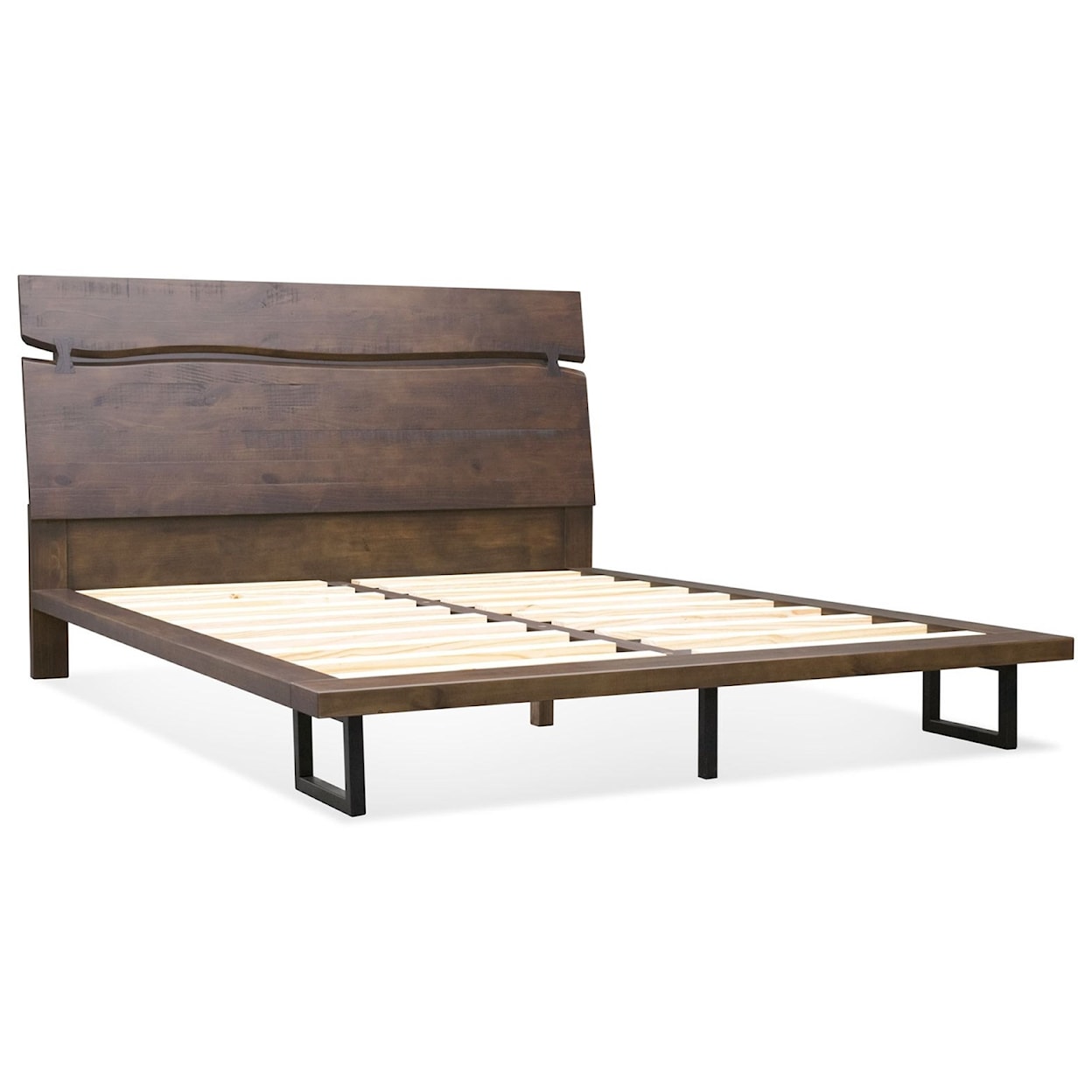 Belfort Essentials Natural Edge King Low Profile Bed