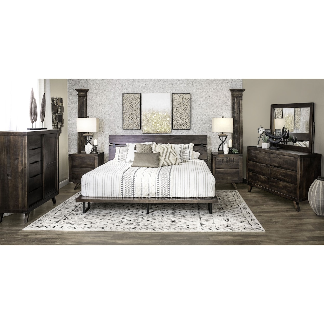 Prime Pasco King Low Profile Bed