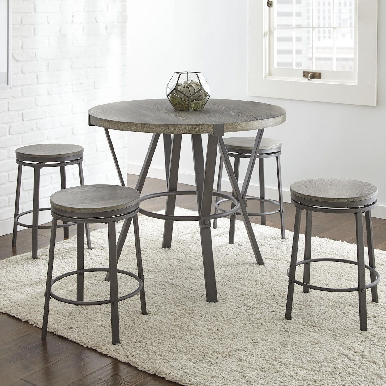 Prime Portland 5 Piece Counter Height Dining Set