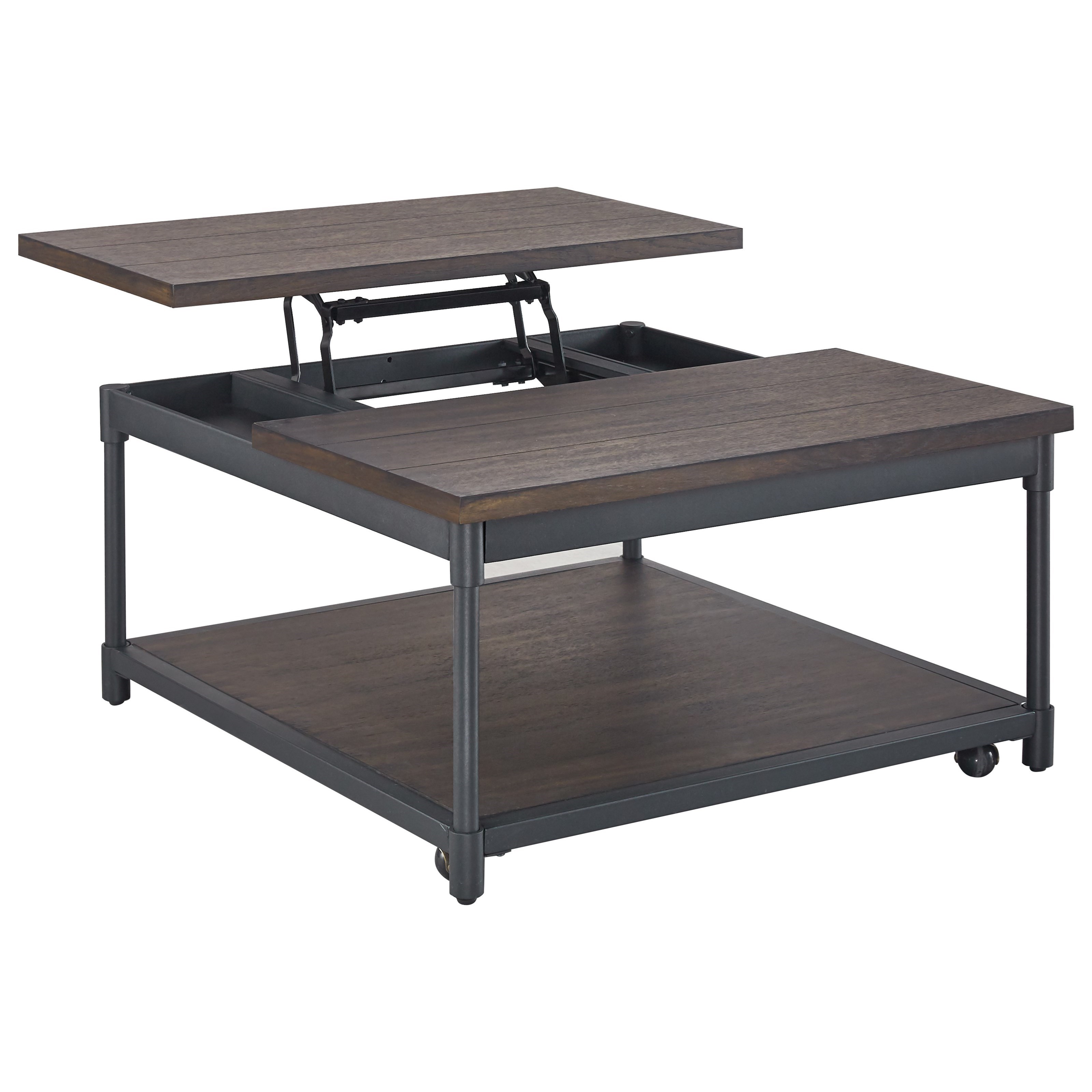 Square lift deals top cocktail table