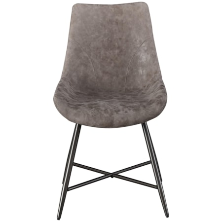 Faux Rawhide Side Chair