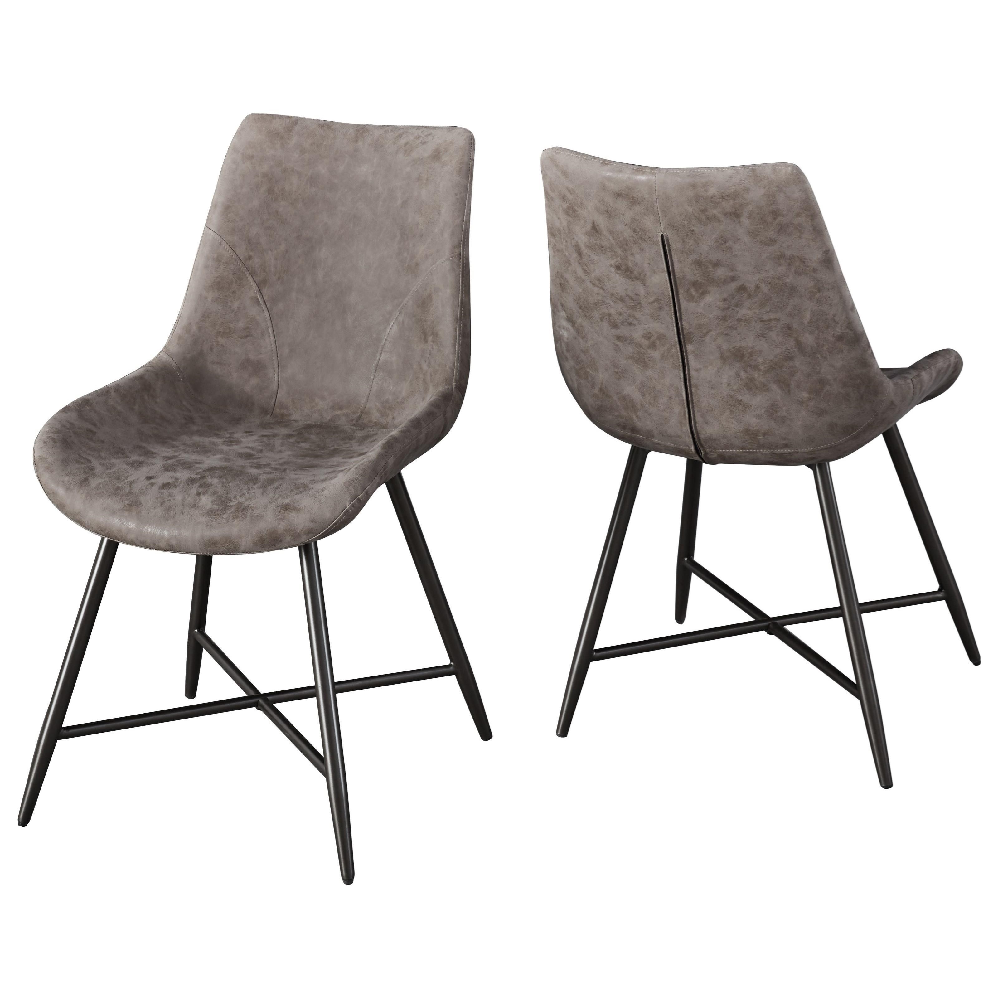 Faux Rawhide Side Chair